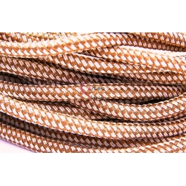 Cordão Tipo Paracord - Beje and Brown (10 mm)
