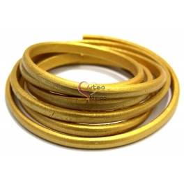 Cabedal Extra-Grosso Metal Gold