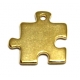 Pendente Zamak Puzzle - Dourado (20 mm)