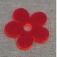 Conta Acrílica Flor - Fuchsia Flourescente (35 mm) 