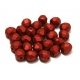 Pack Contas Facetadas da Bohemia - Red Metallic Mat (6 mm) - [25 unds]