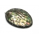 Pendente Oval Madrepérola Colorida com Brilhantes (57x45mm)
