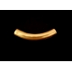 Conta Zamak Mate Tubo Liso (3mm) - Dourada
