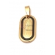 Pendente Aço Inox N. Senhora Guadalupe - Dourado (26x14mm)