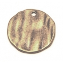 Pendente Zamak Moeda Martelada - Bronze (25 mm)