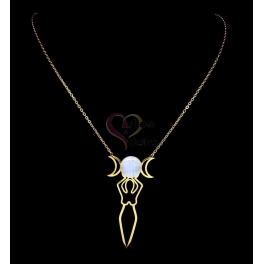 Fio Aço Inox Goddess of the Moon [Opal] - Dourado
