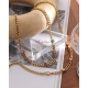 Fio Aço Inox Chain Cubic Zircónia Crystal - Dourado