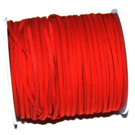 Fio de camurça - Red (3mm) - metro