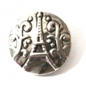 Easy Button L'Amour Eiffel - Prateado (20 mm)