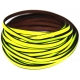 Cabedal Plano Flourescent Yellow - Black (5 mm)
