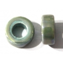 Conta de Porcelana Oil Green (11 mm)