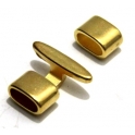 Fecho Zamak Tipo T conjunto - Dourado (10 x 5)