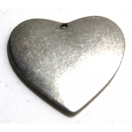 Pendente Zamak Big Heart - Prata (49 x 51 mm)